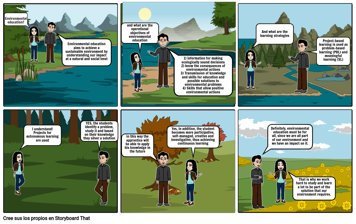 Educación Ambiental Storyboard af daniela25