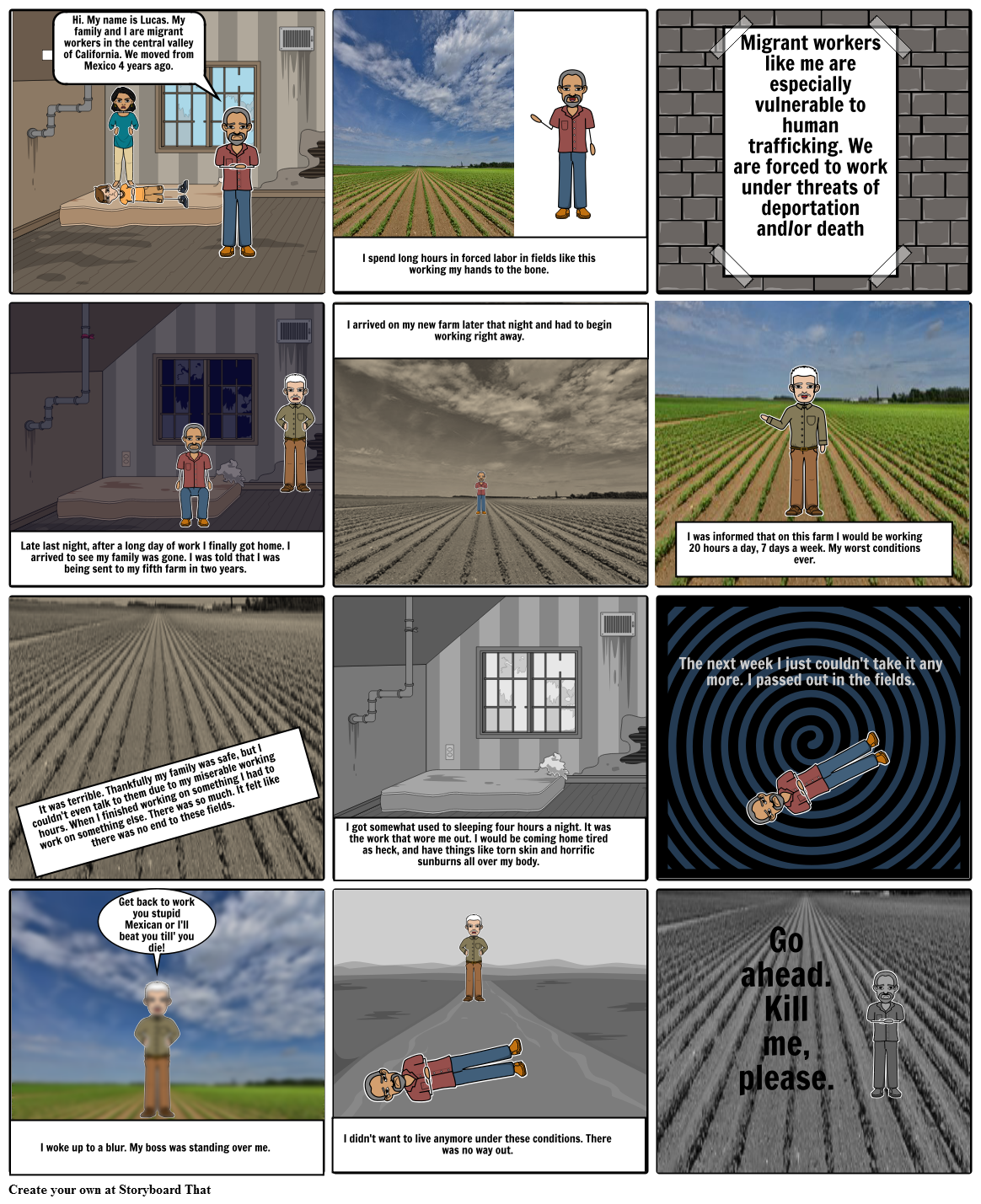 Modern Day Human Trafficking Storyboard By Dawnkust