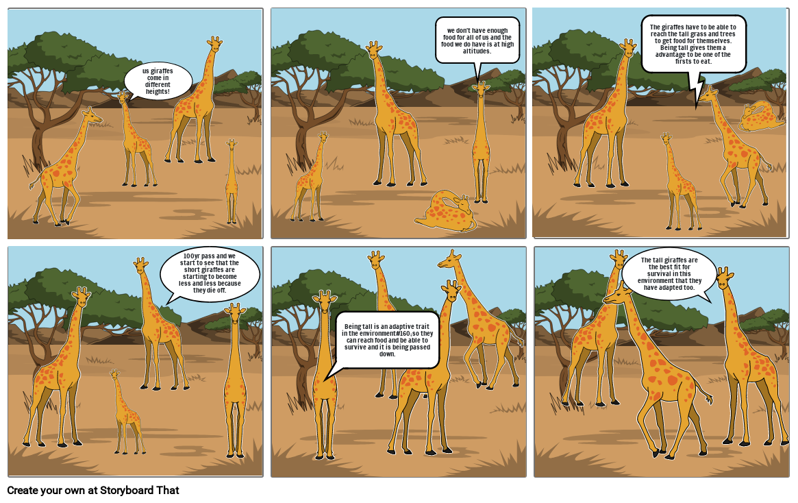 giraffes evelution