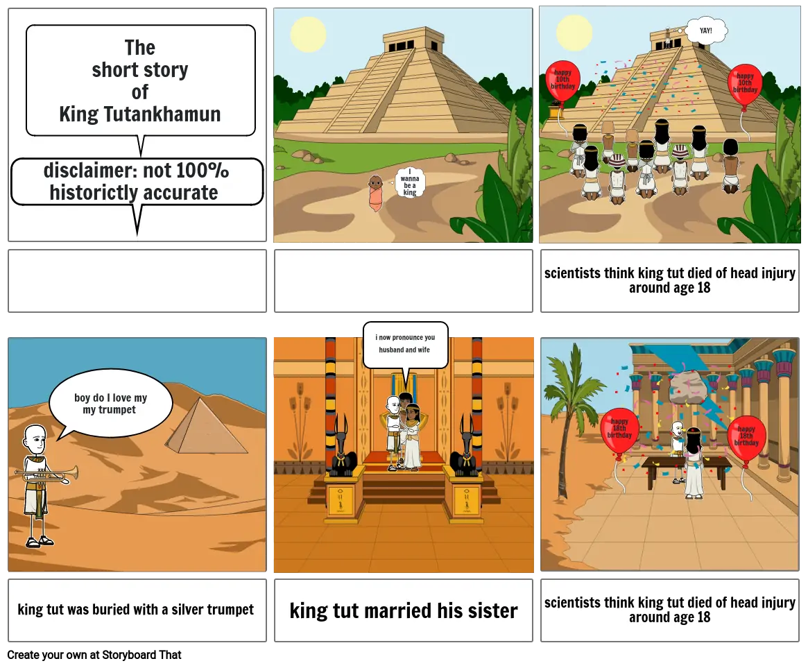 The short story of king tut