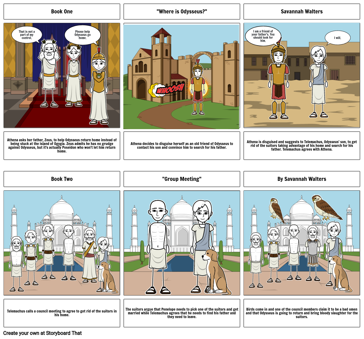 The Odyssey Book 1 Storyboard por dc66cb97