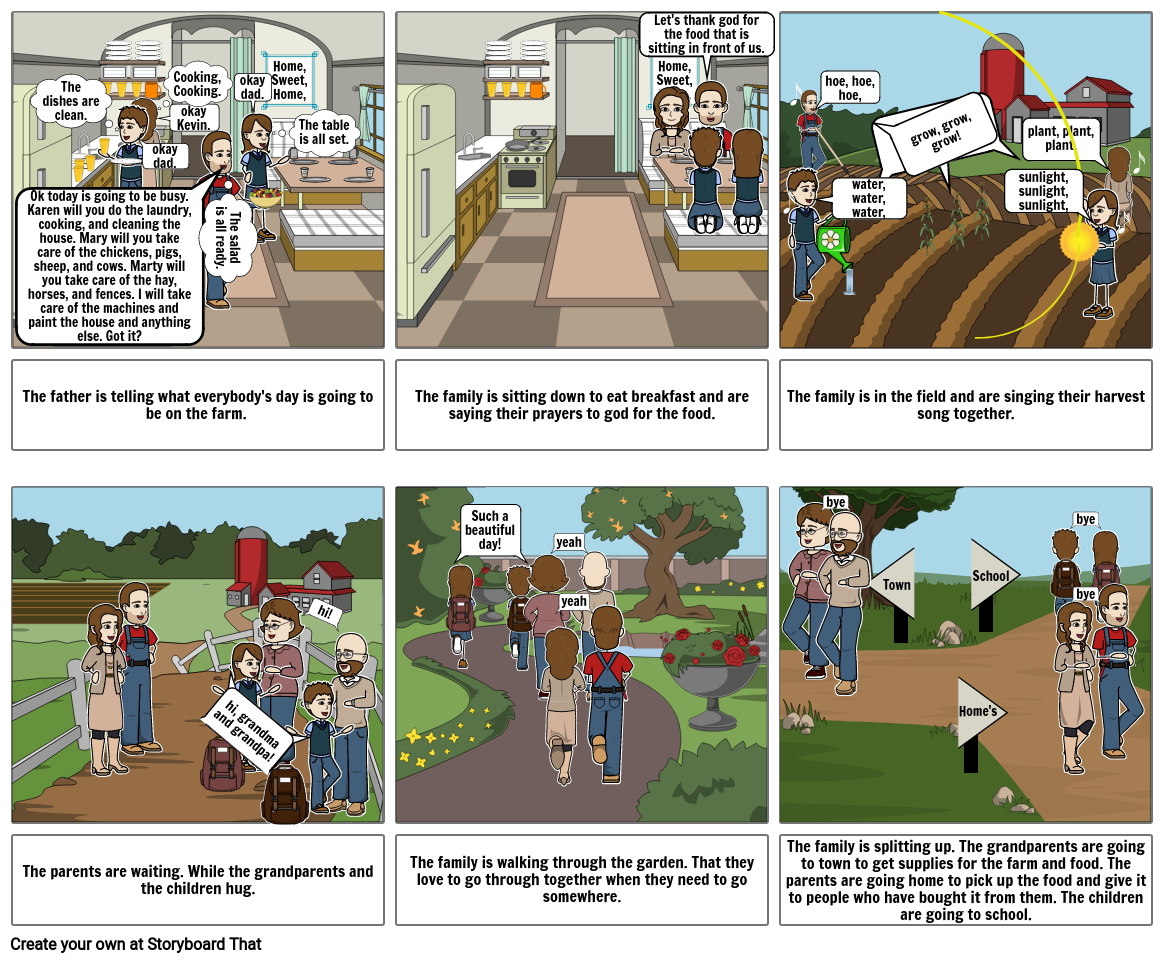My Regular Day On The Farm Storyboard by dcbaca0e