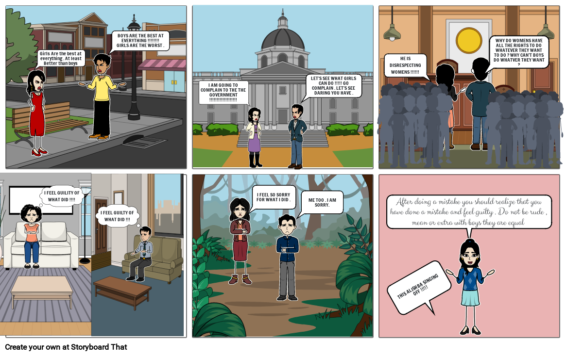 Inequality in boys and girls Storyboard by dd7f6b63