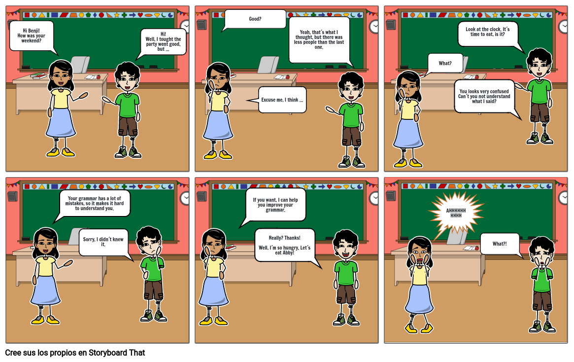 Grammar comic Storyboard by dd96d511