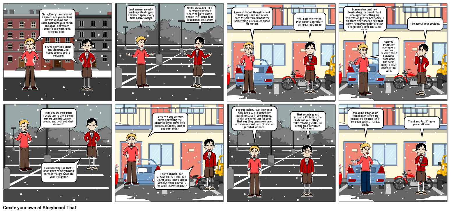 Conflict Resolution 337 Storyboard by ddbdc1d6