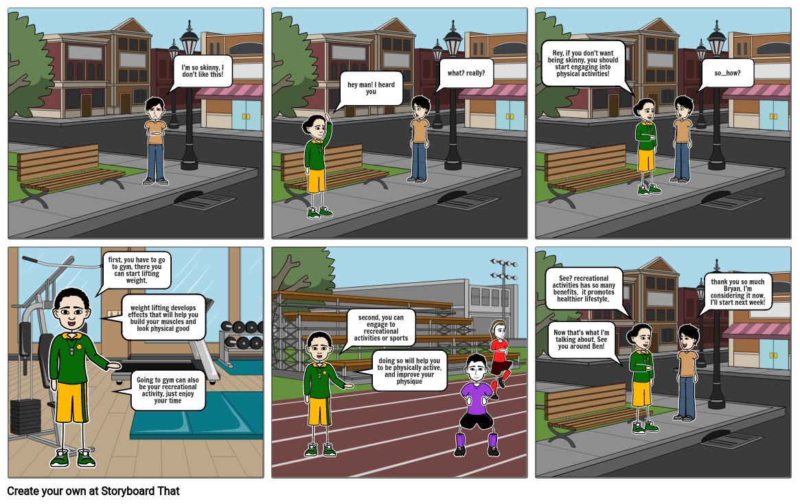 STORYBOARD ABOUT RECREATIONAL ACTIVITIES-GOTICO