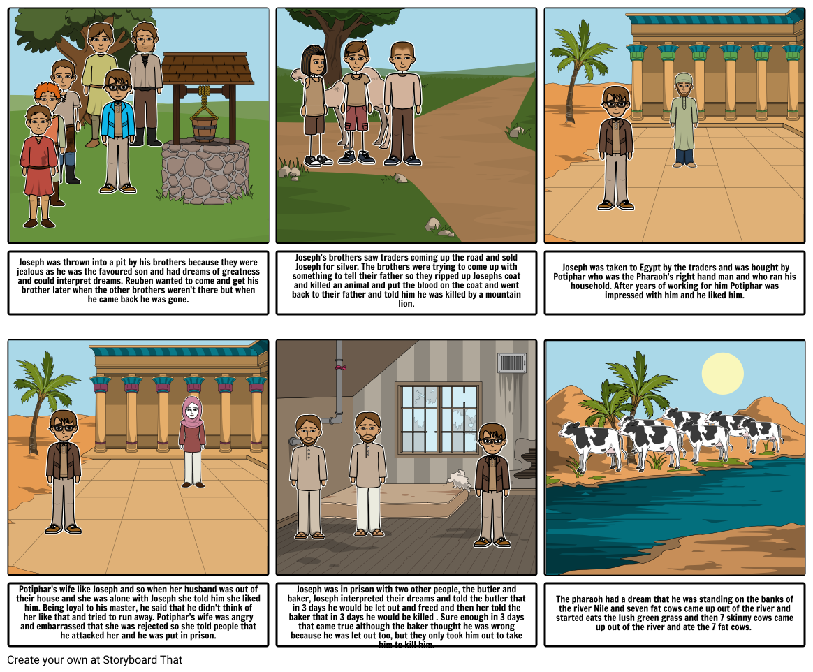 Josephs story Storyboard by ddfc1b1f