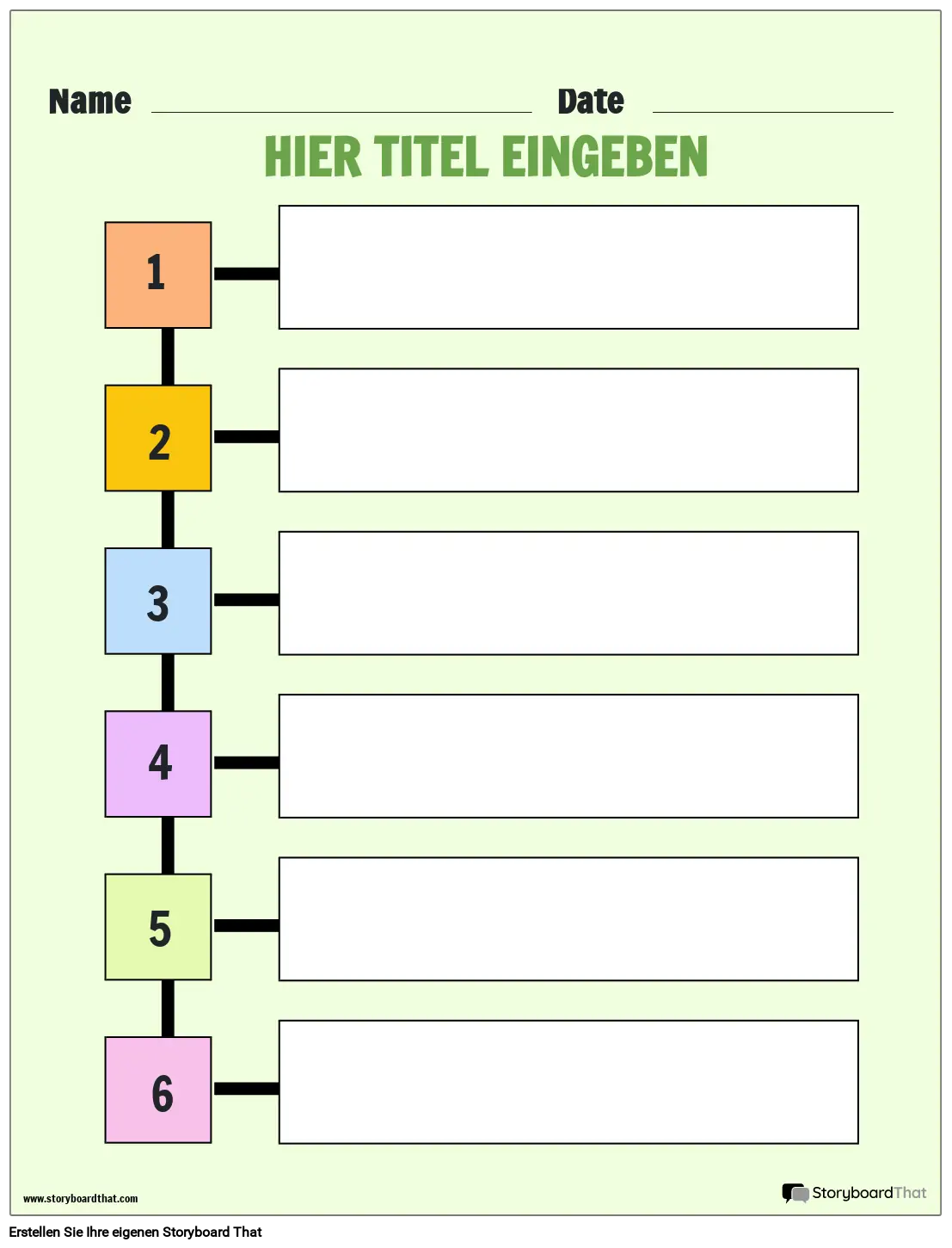 Arbeitsblatt zur Rangliste zum Ausdrucken