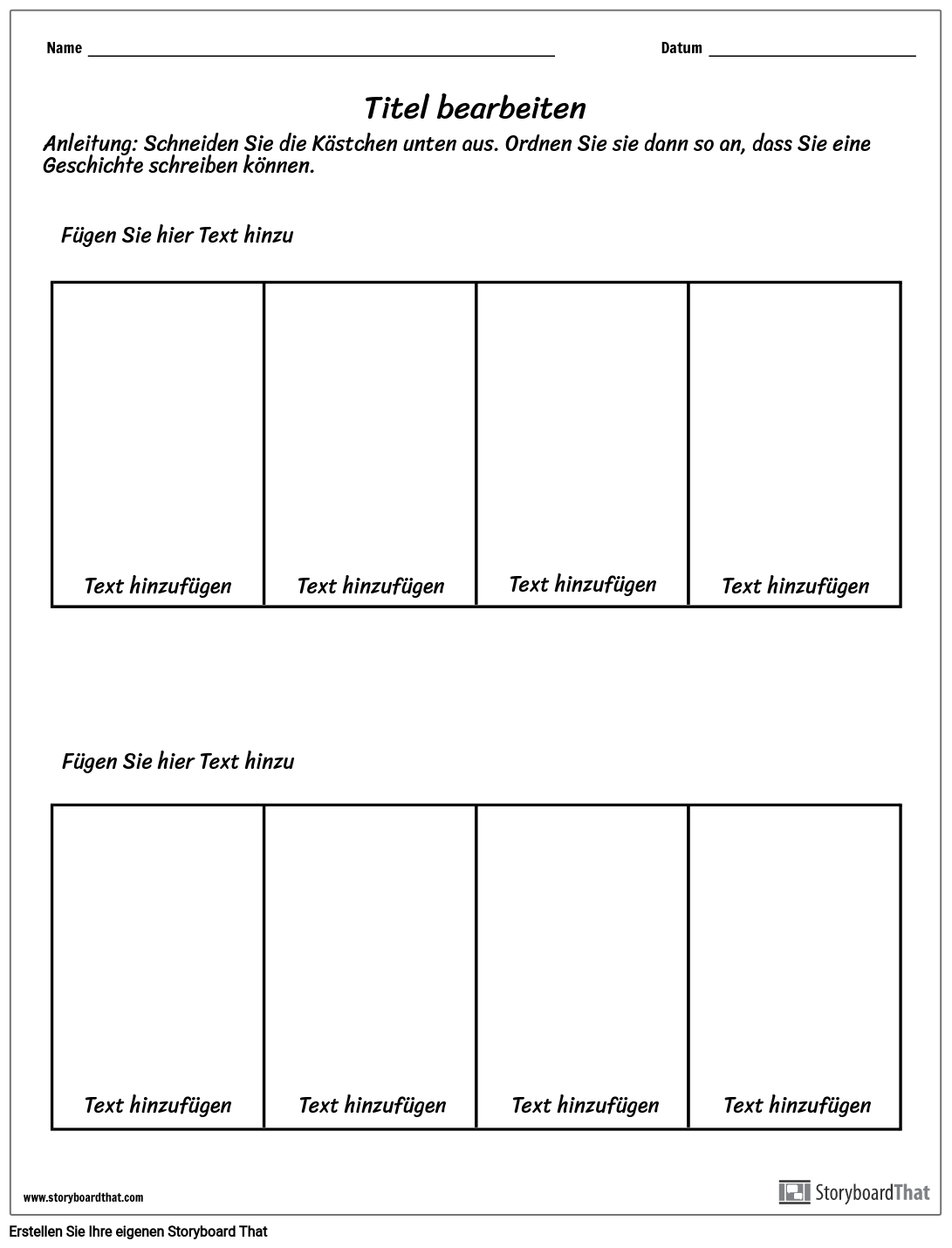 Bildvorlage Bestellen Storyboard by de-examples