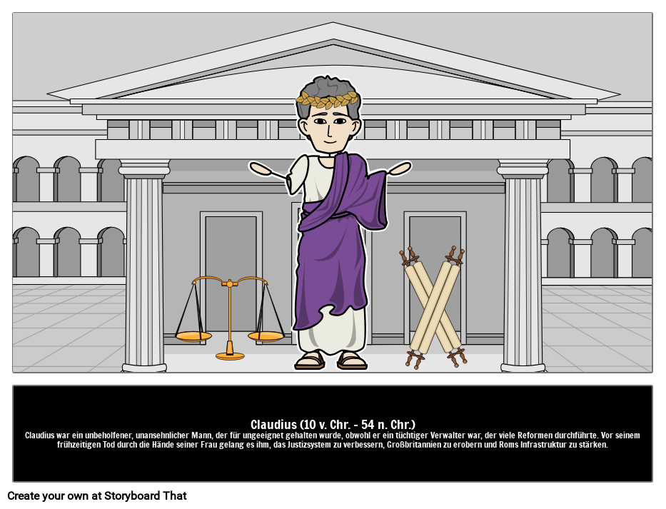 Kaiser Claudius Storyboard por deexamples Kaiser Claudius Storyboard por deexamples