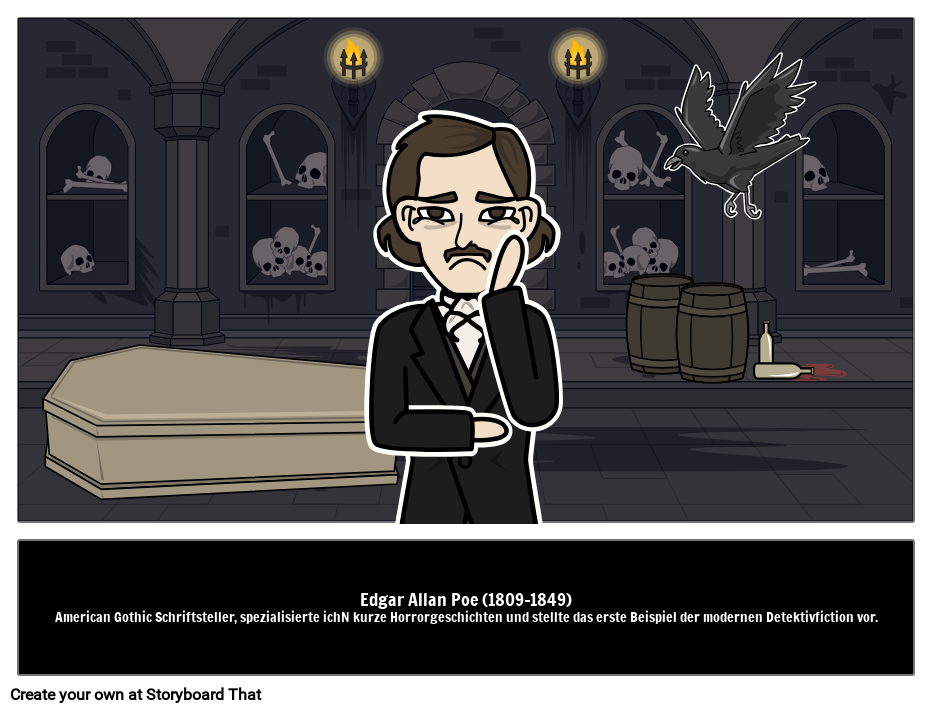 Wer war Edgar Allan Poe? Storyboard por deexamples