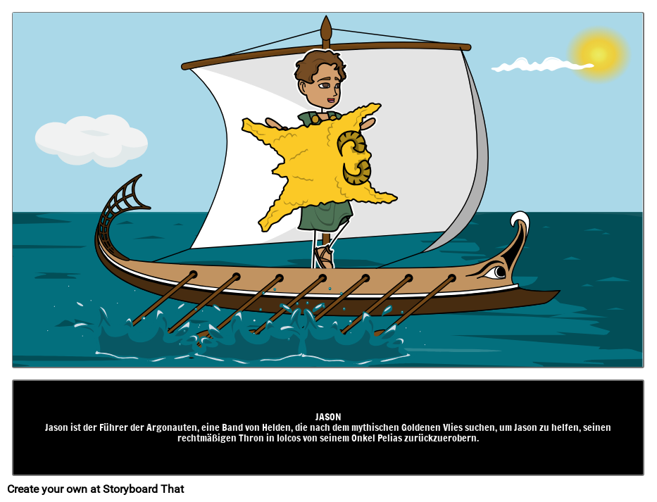 Griechische Helden Jason und das Goldene Vlies