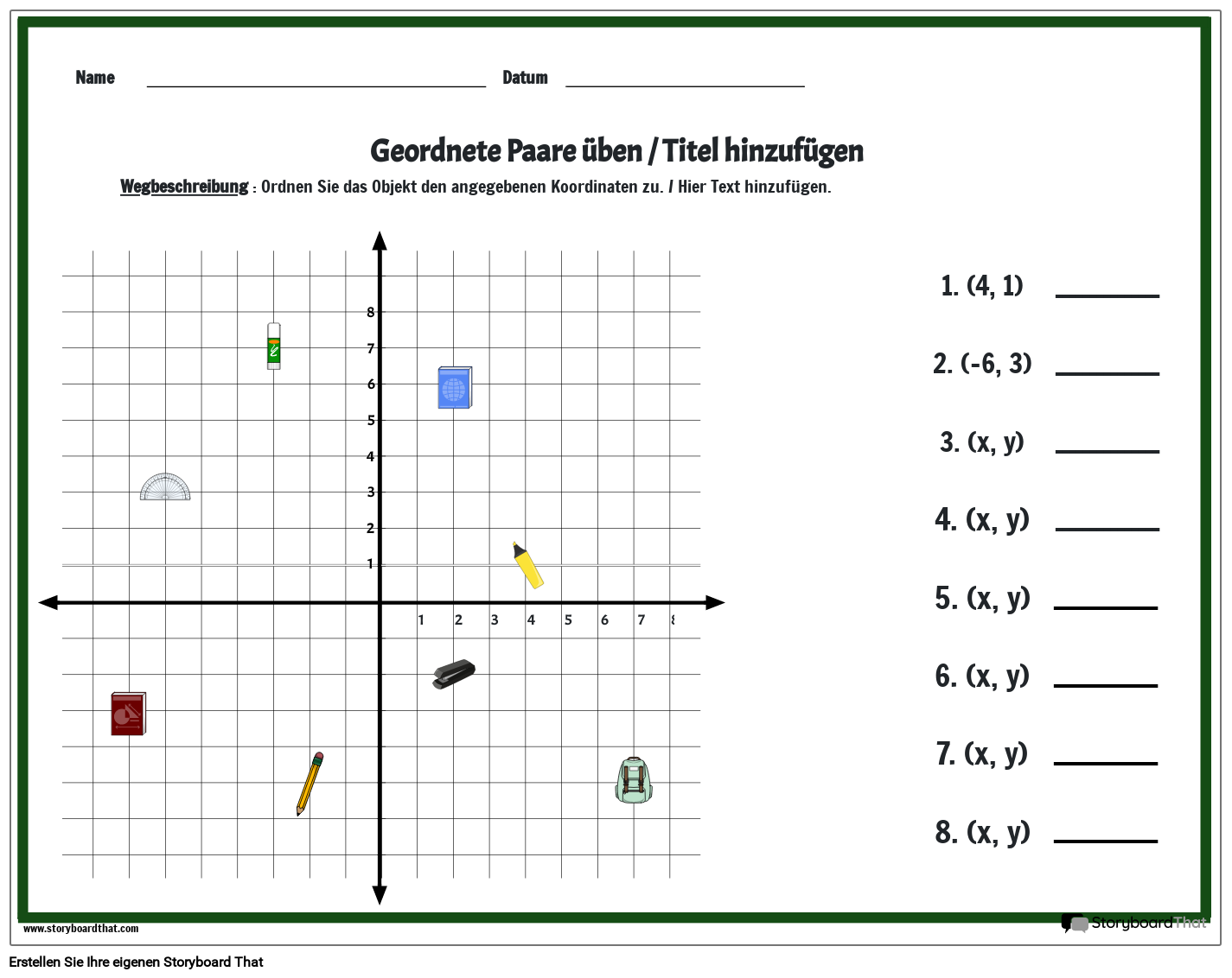 koordinaten-arbeitsblatt-mit-klassenzimmerobjekten