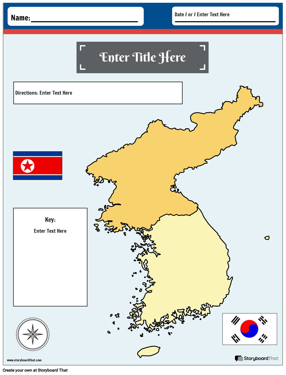 Korea-Karte