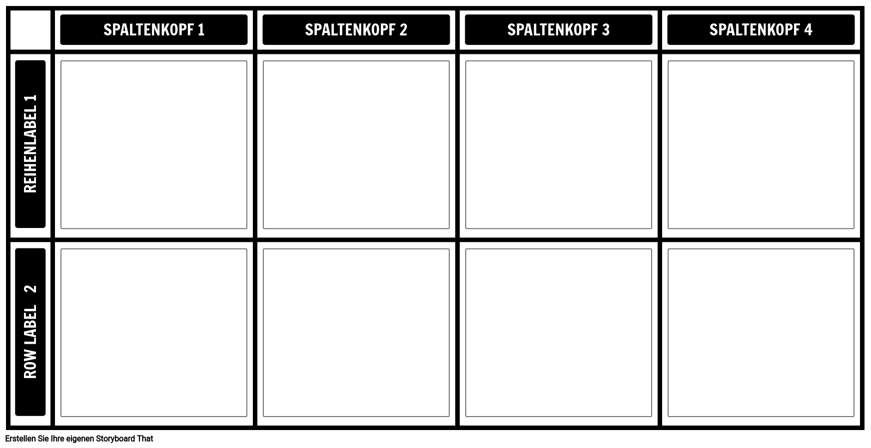 Leeres 2x4 Diagramm Storyboard Av De Examples