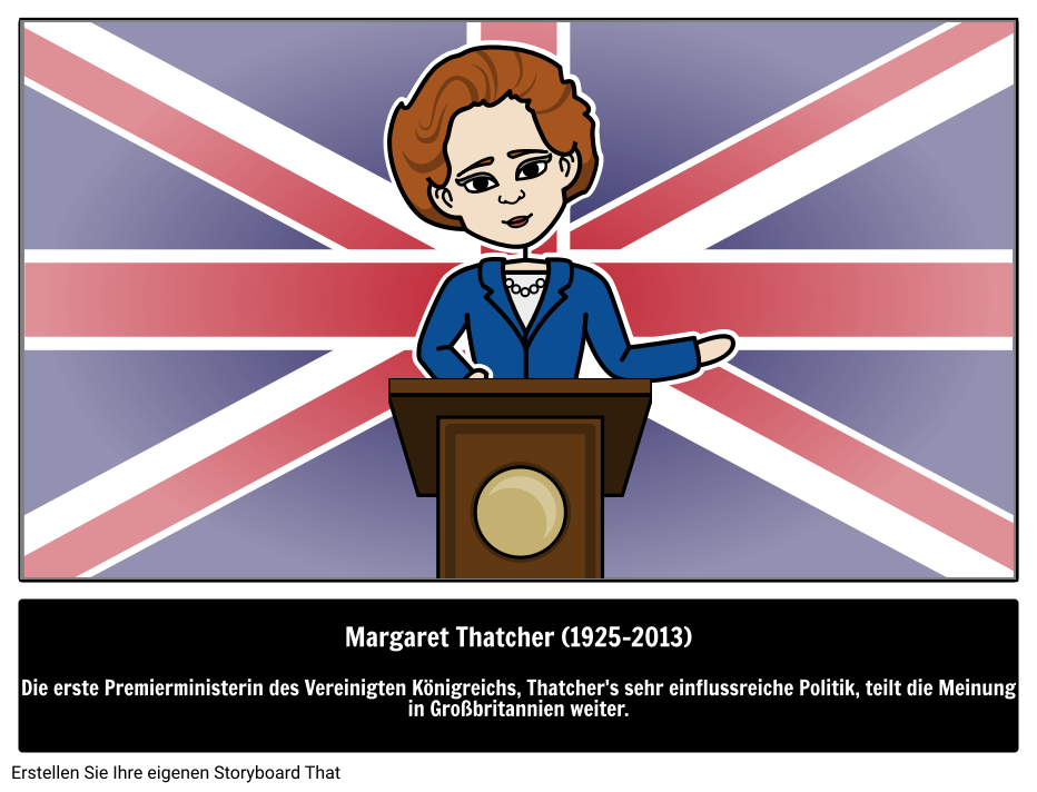 Wer War Margaret Thatcher Storyboard By De Examples 