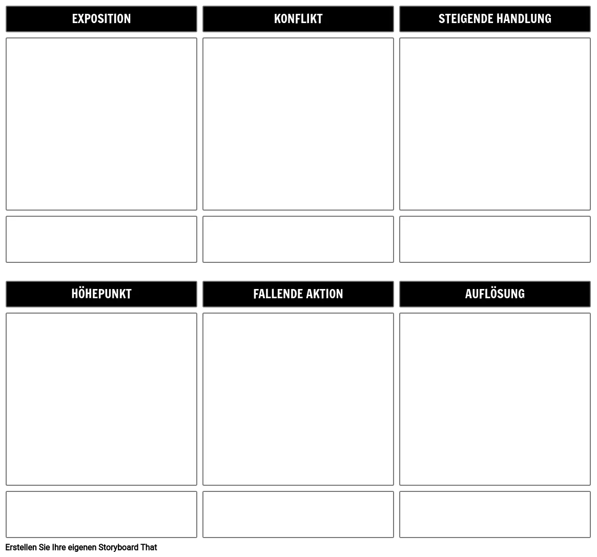 Story-Gliederung-Storyboard-Vorlage