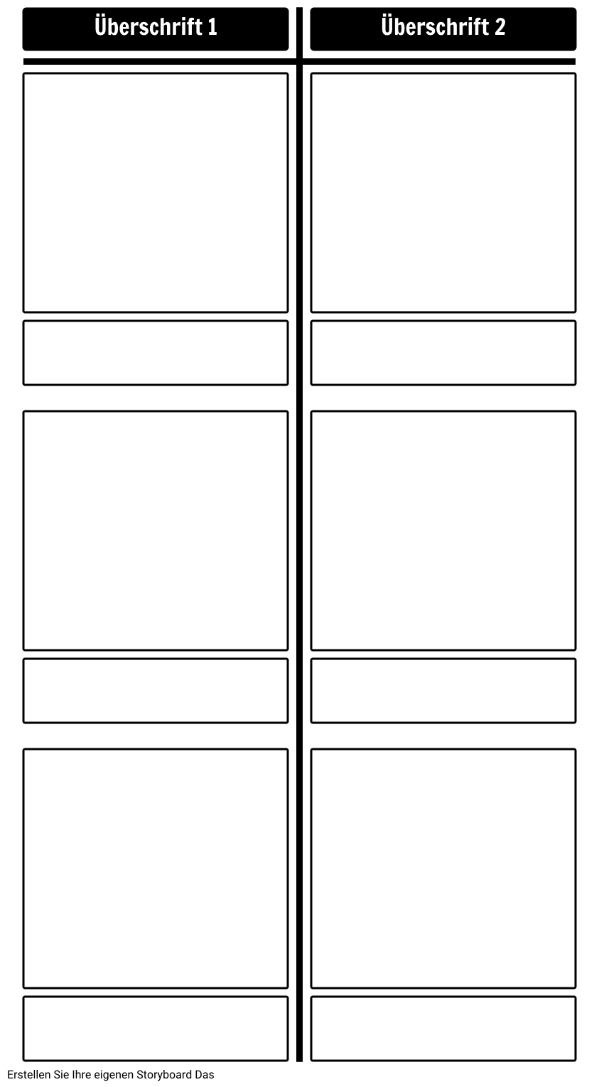 T-Diagramm 3 Zeilen Storyboard by de-examples