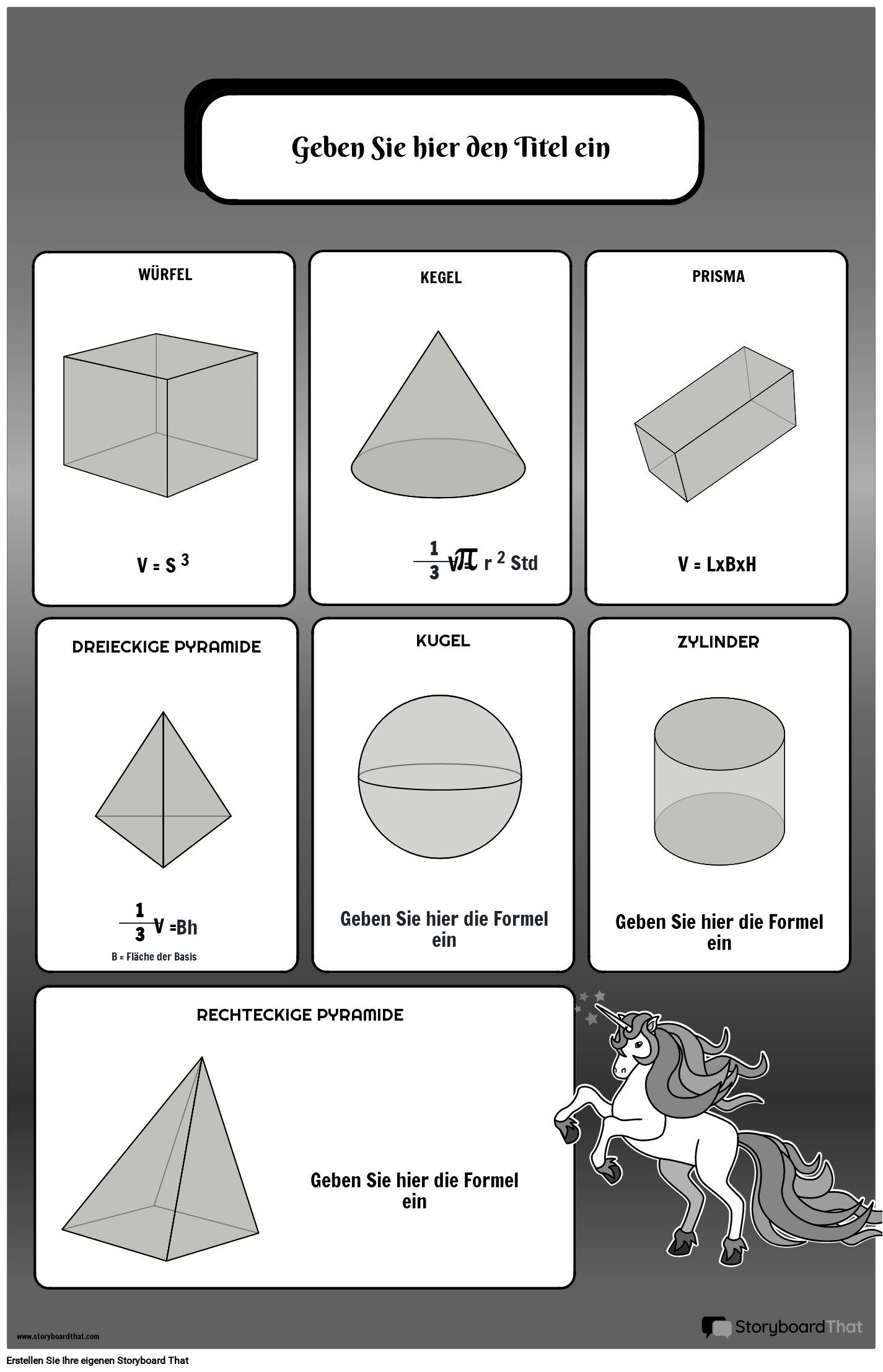 Volumendiagramm für Kinder