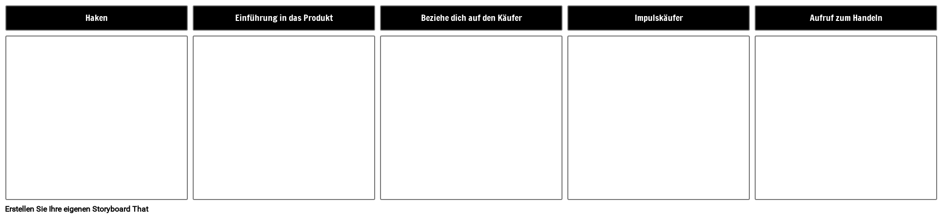 Vorlage für Verkaufsgespräche Storyboard por de-examples