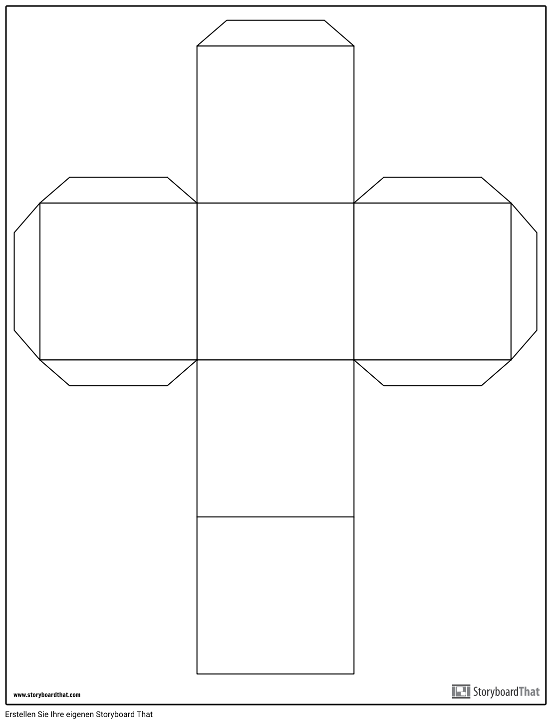 Würfelvorlage Storyboard von de-examples