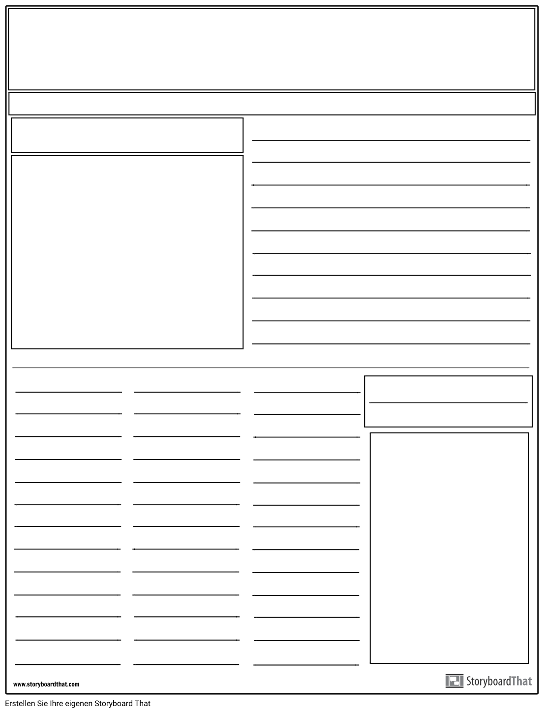 Zeitungslayout Storyboard by de-examples