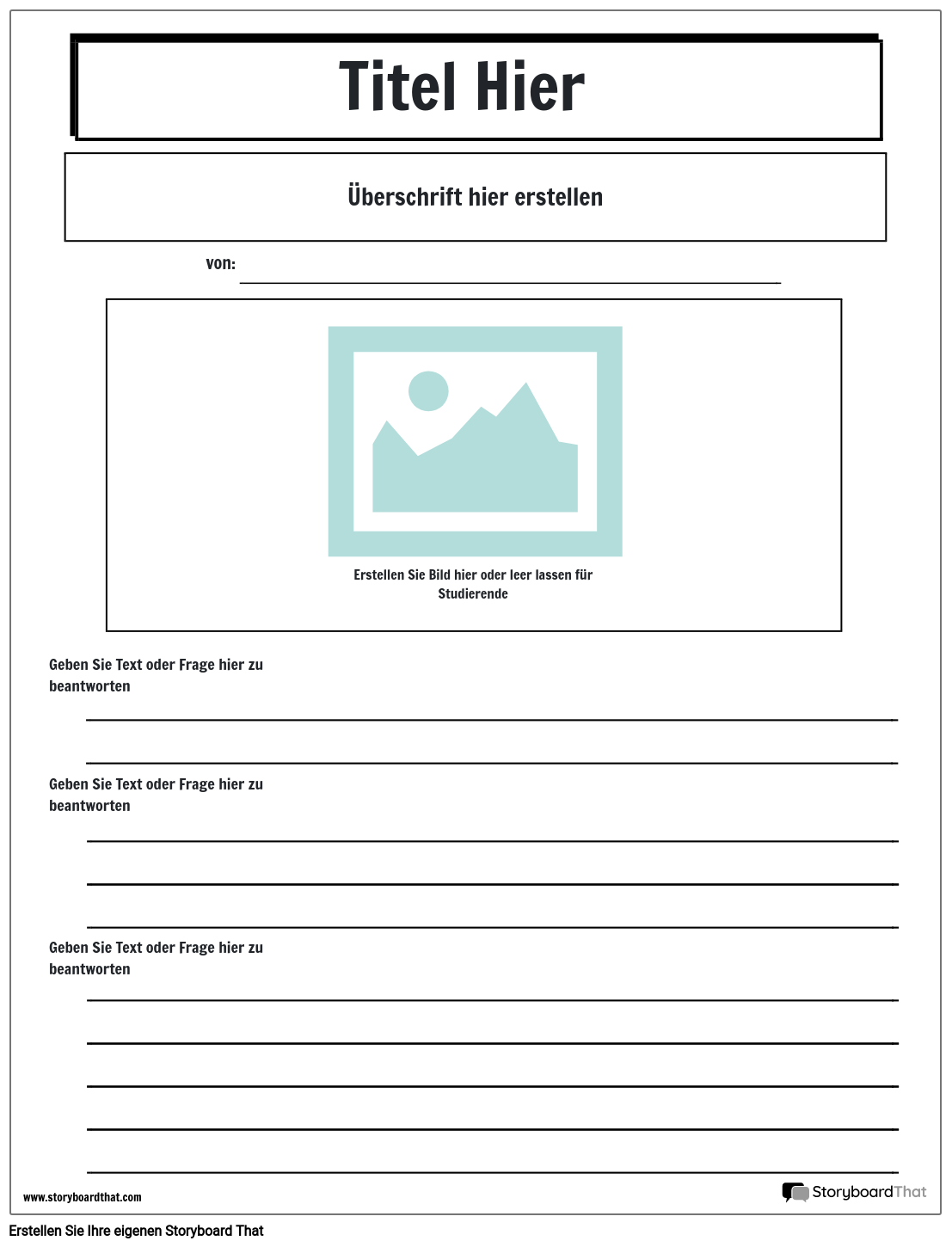 Zeitungsvorlage 6 Storyboard von de-examples