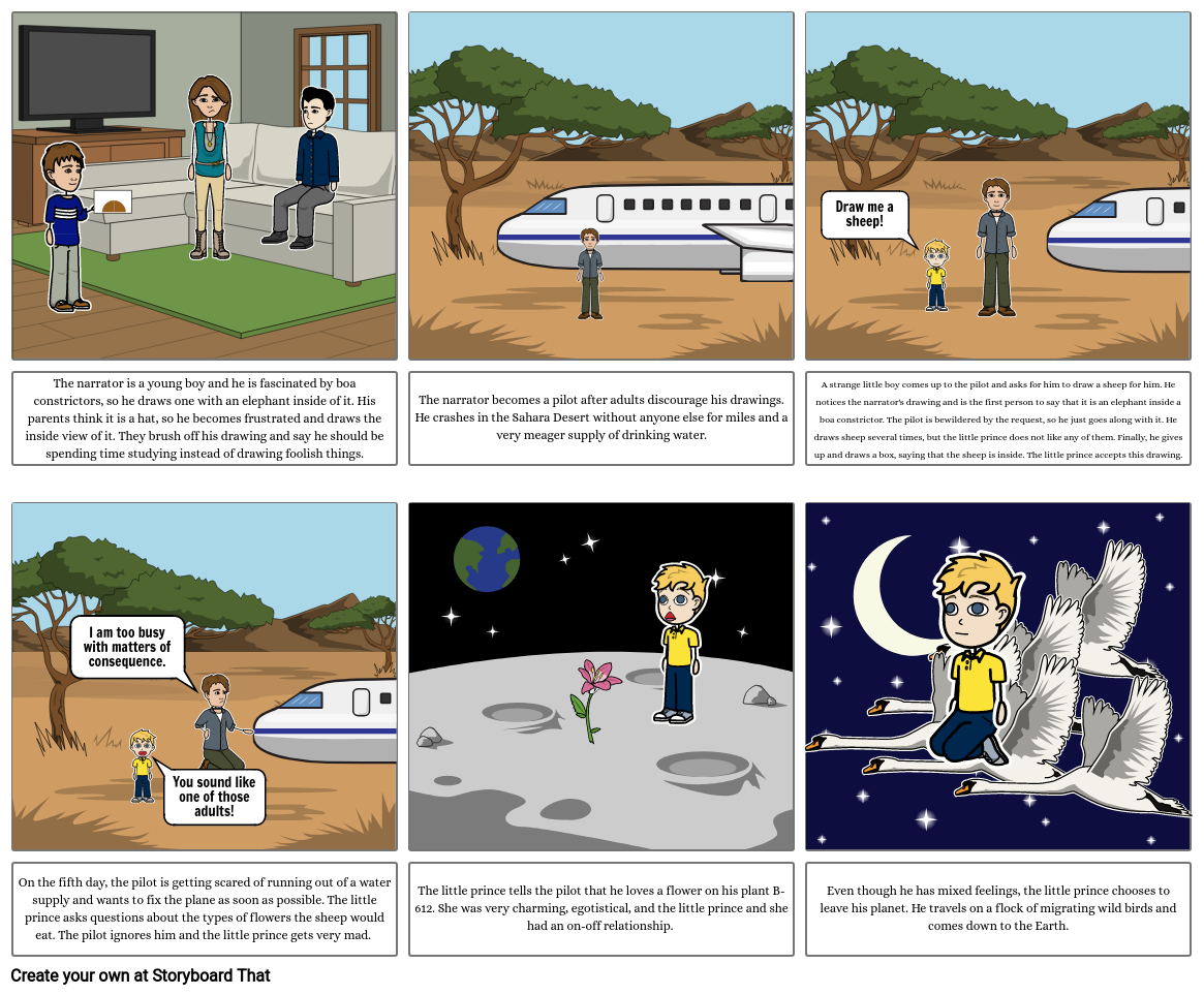 The Little Prince Storyboard by de64cd42