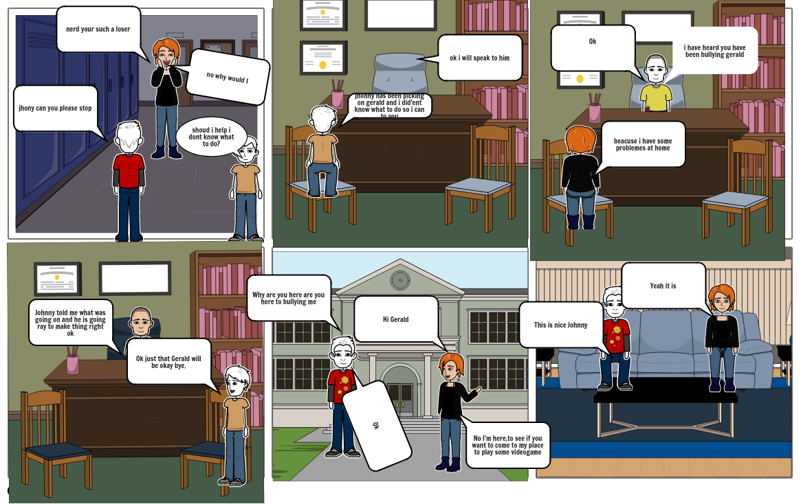 school bullying Storyboard by de733a85