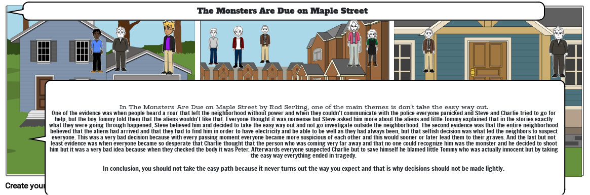 The Monsters Are Due on Maple Street