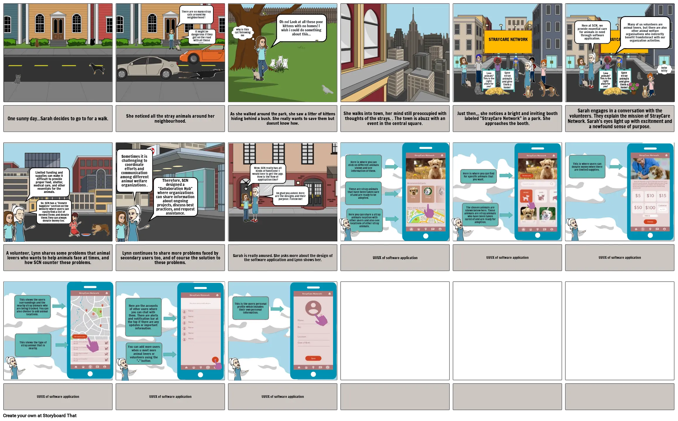 StrayCare  Network Storyboard