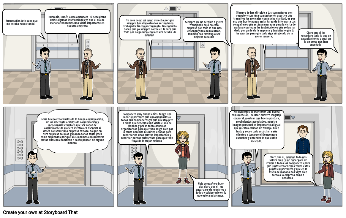 la comunicacion Storyboard by dedbbe40