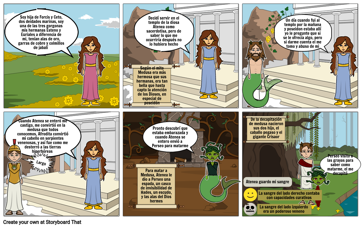 Mae Jácome Mitología Medusa Storyboard By Dee8ff38