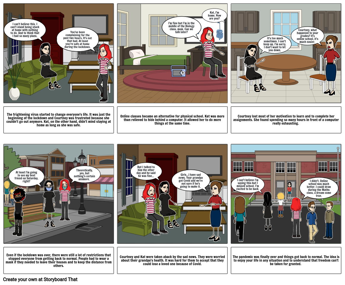 a pandemic story Storyboard by degradationtrip