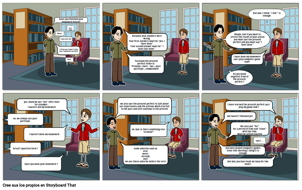 Present Perfect Storyboard by df1dadd9