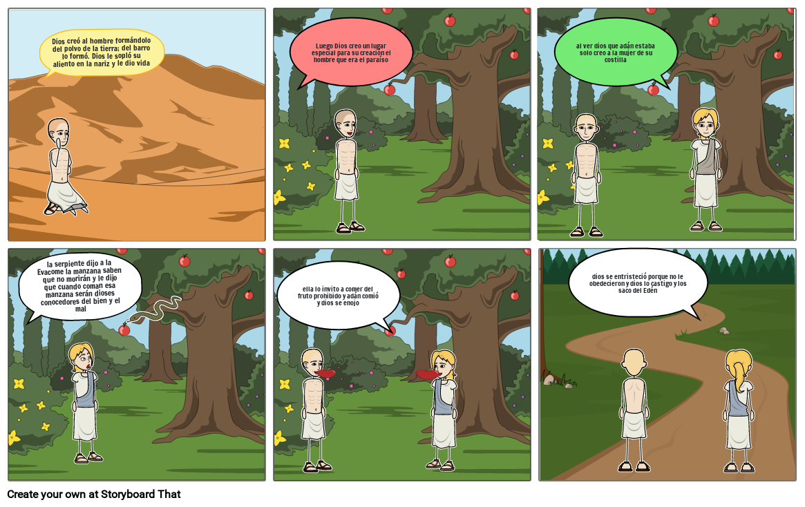 Ciencias Naturales Comic Storyboard By Df B