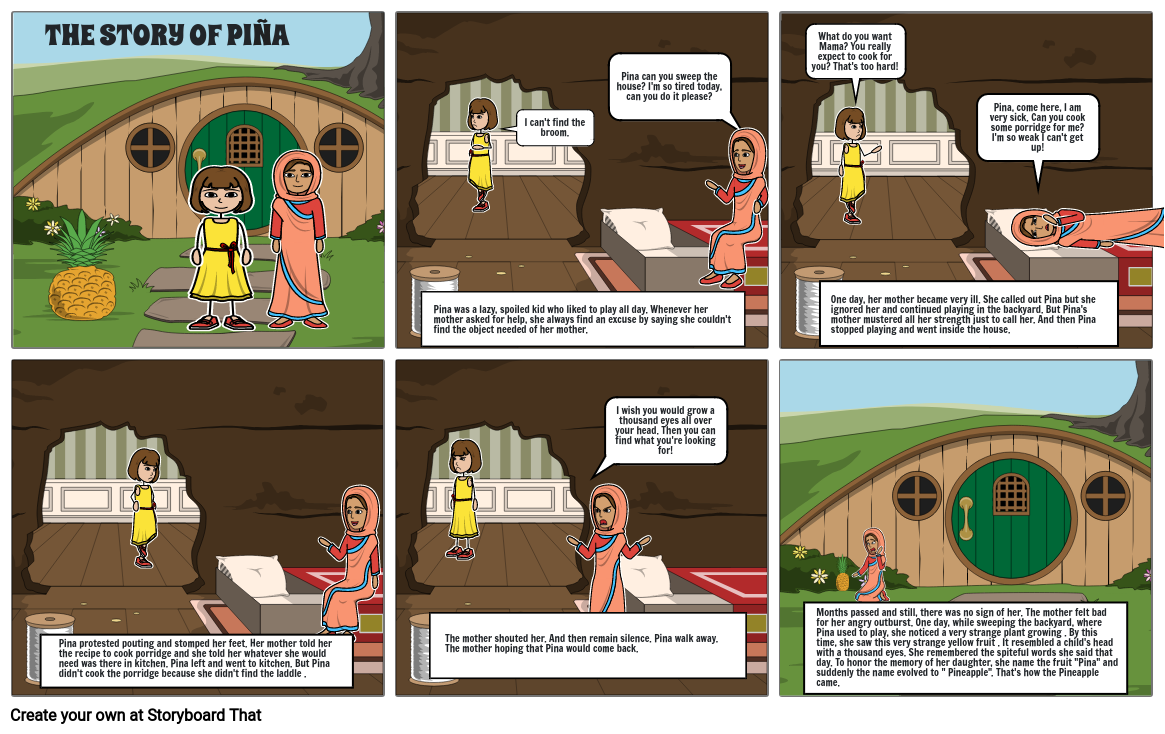 The Story of Piña Storyboard by df96f1be