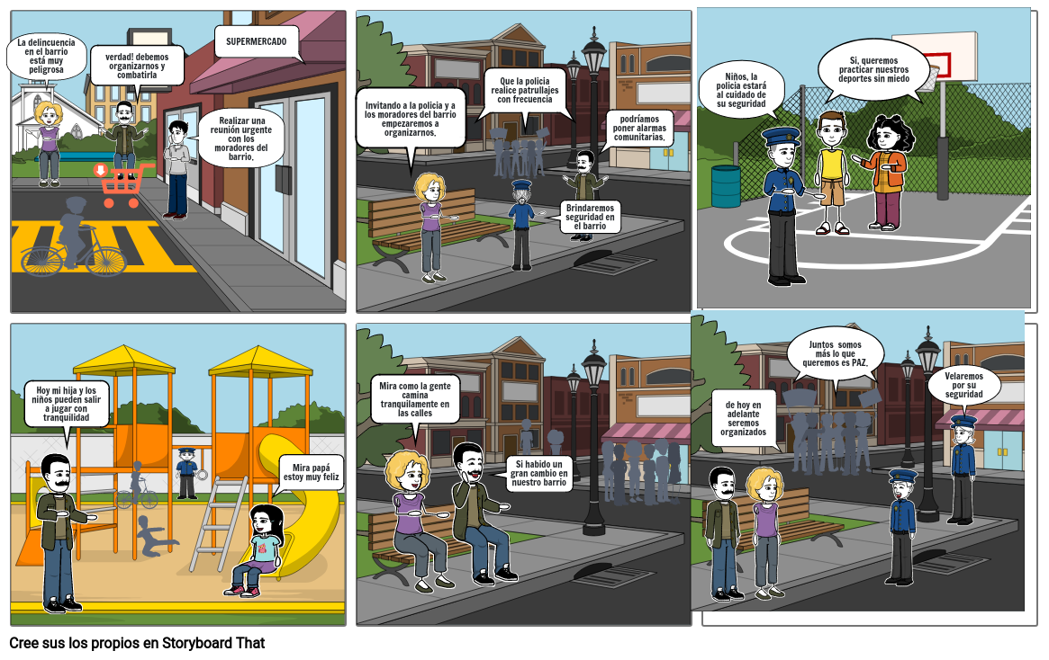 Comic De La Delincuencia Storyboard By Dfb5a381 5037