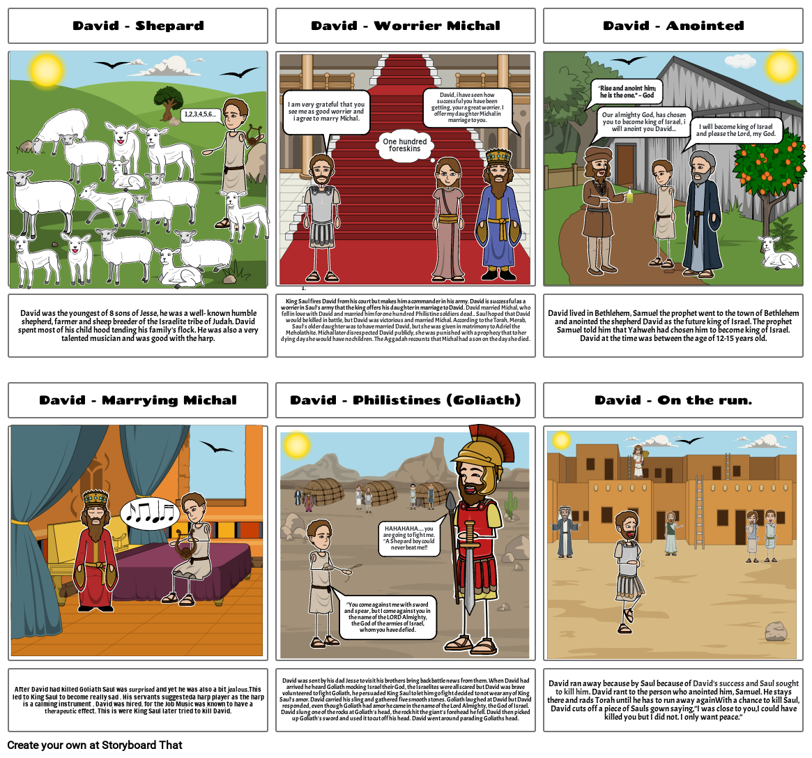 King David Storyboard by dglazier2