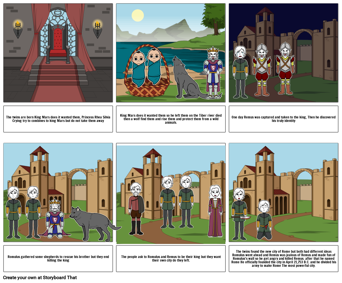 The Founding Of Rome Storyboard By Dgomez79418