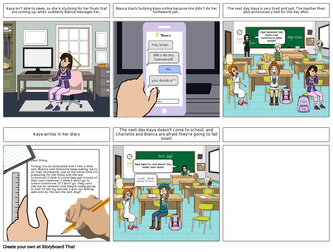 DD- Cyber Bullying 2 Storyboard by dia190333