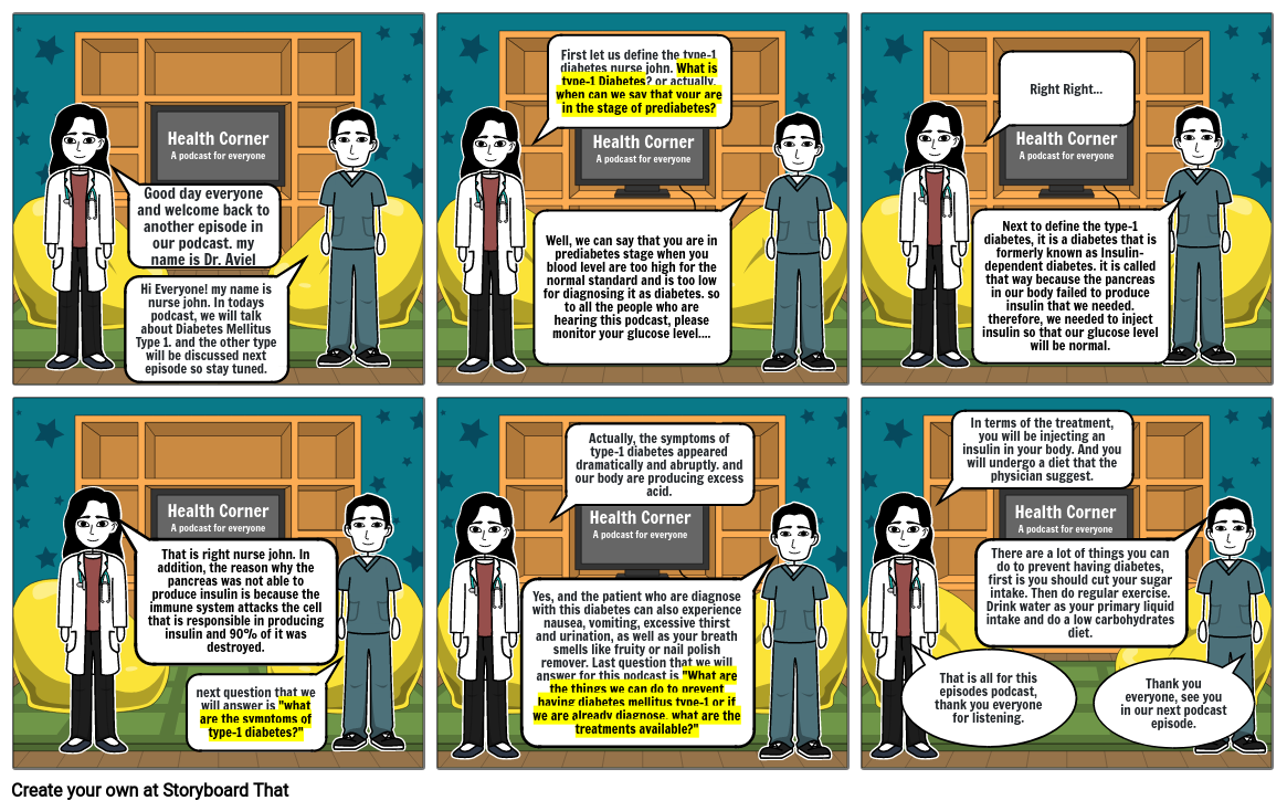 Diabetes Mellitus Storyboard by dianne7599