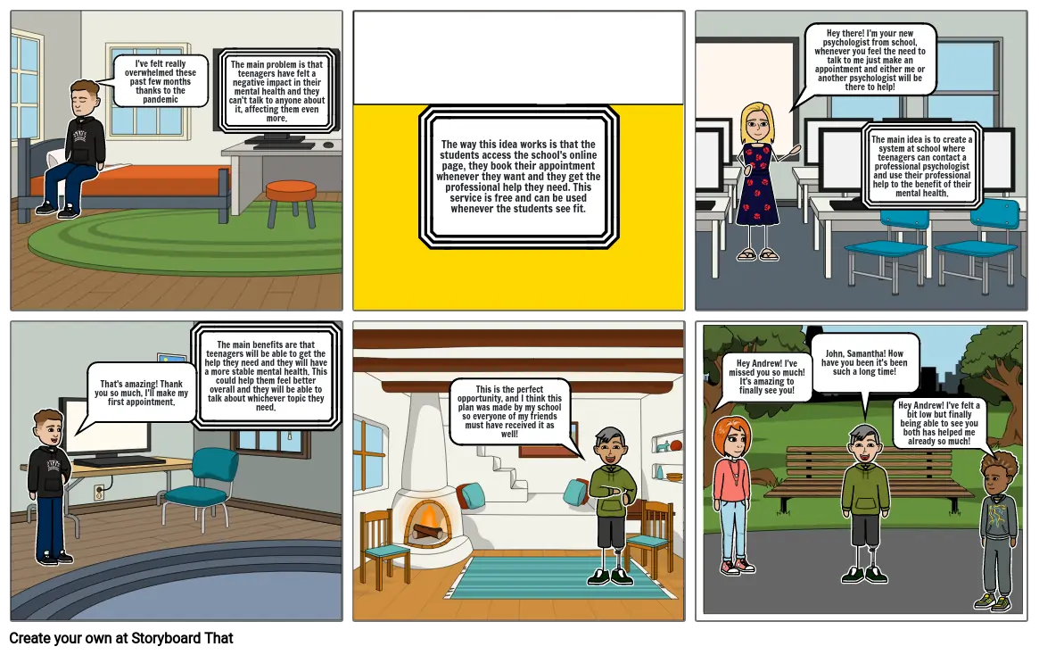 Storyboard 1: Psychologist Planning