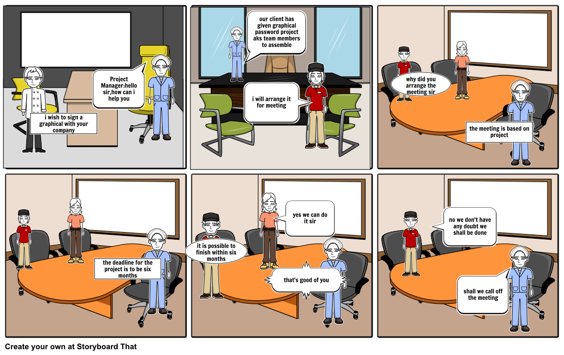 client giving project to company Storyboard by dileepan7