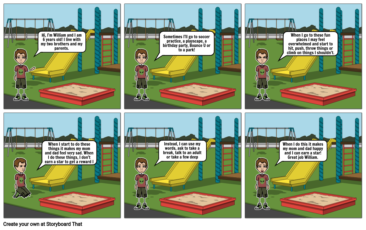 William goes out in the community Storyboard af djvalente23