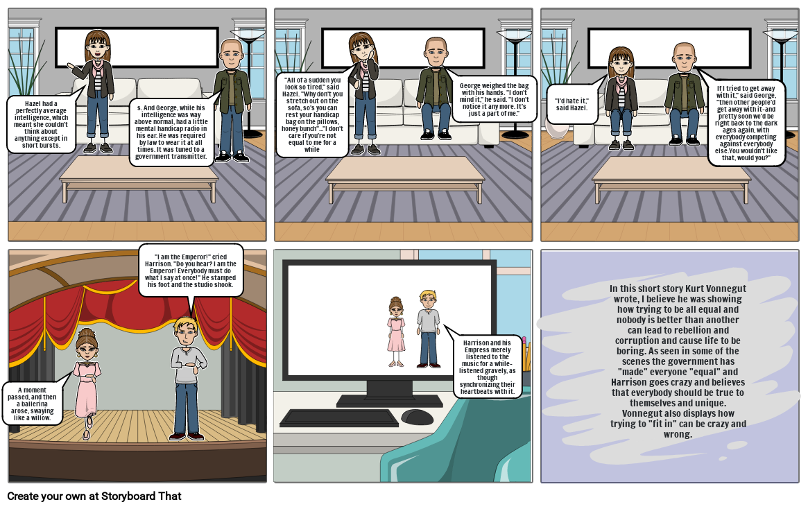 harrison-bergeron-and-satire-project-storyboard