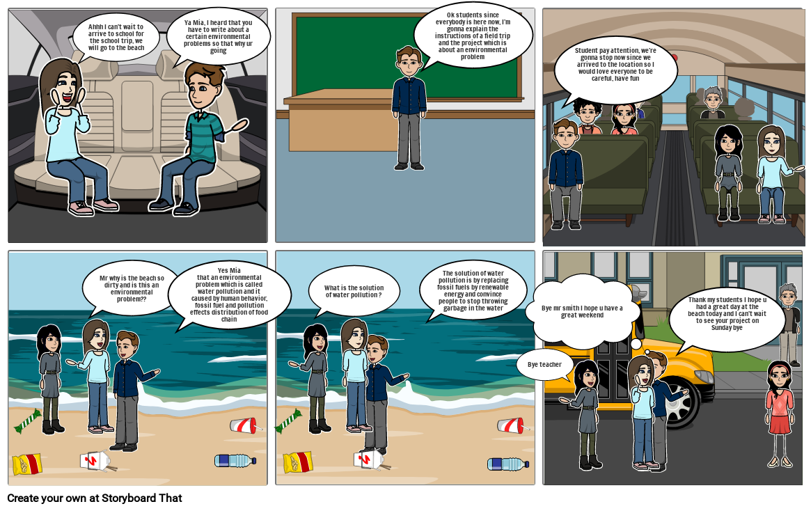 Comic on factors influencing Environment Storyboard