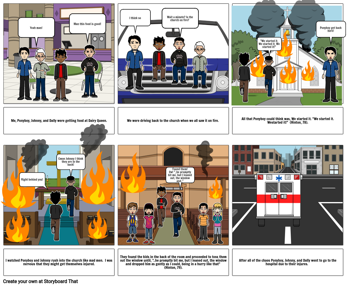 Outsiders Storyboard Storyboard by drew12345678910