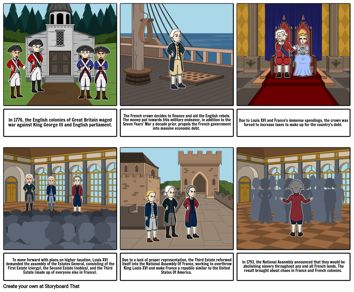 French Revolution Storyboard por drewstoryboard