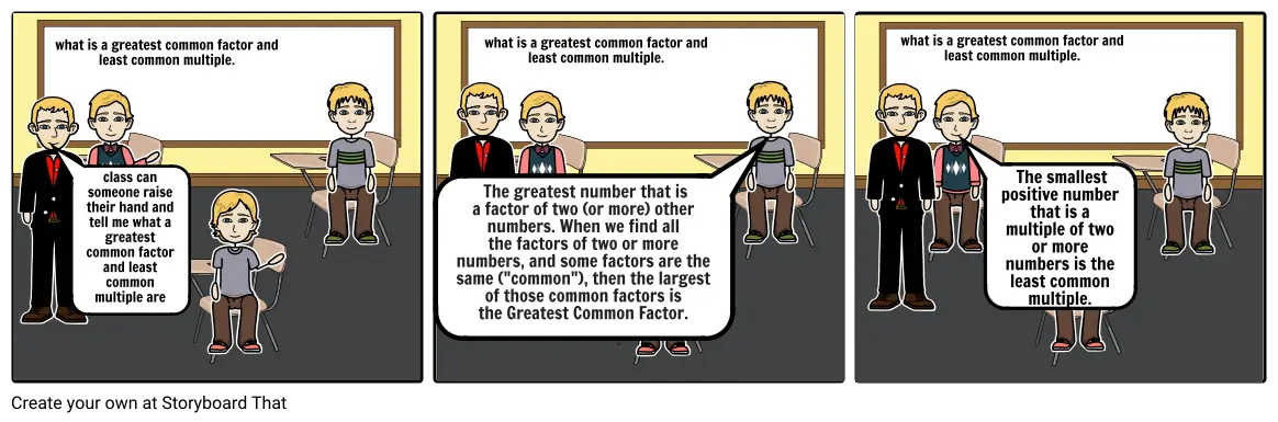 greatest common multiple and least common multiple